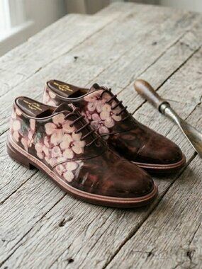 Band Of Outsiders Floral Saddle Shoes Oxfords Patent Leather 39